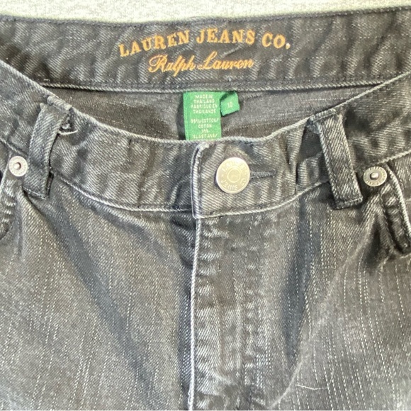 LRL Ralph Lauren Jeans Womens Sz 10 Black Classic Bootcut Mid Rise Casual Denim - Picture 4 of 14